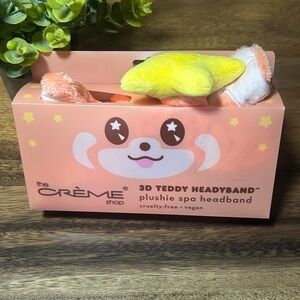 The Crème Shop 3D Teddy Headyband Plushie Spa Headband